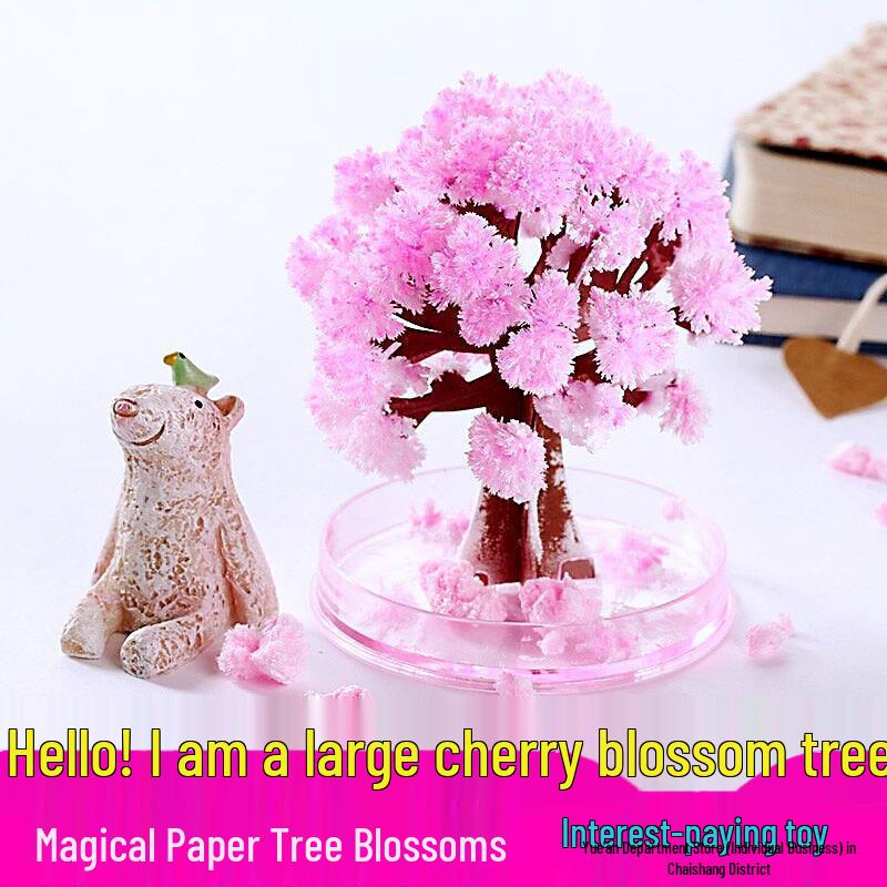Children's DIY Magic Crystal Tree - Colorful Blooming Paper Tree Toy