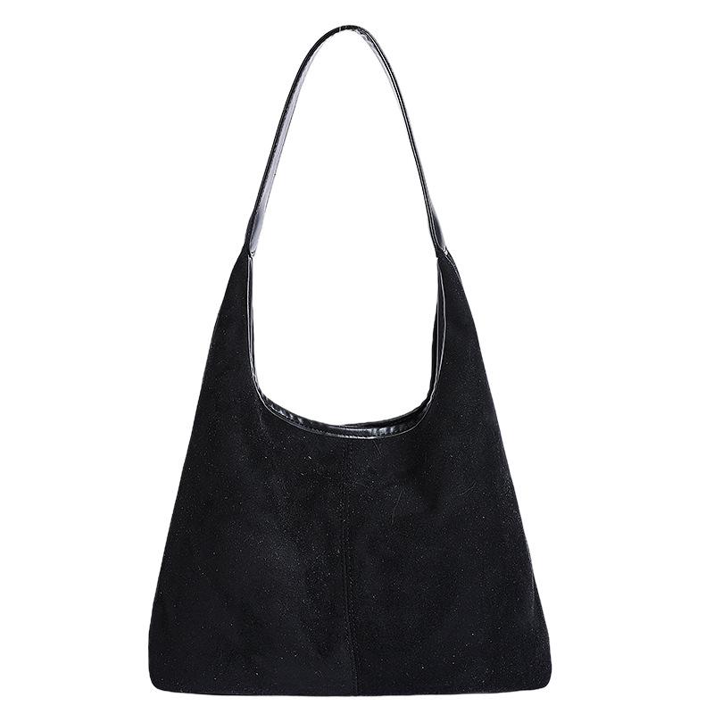 Casual Commuting Large-capacity Suede Bag Women's 2025 New Autumn Shoulder Simple Shoulder Bag Tote Bag