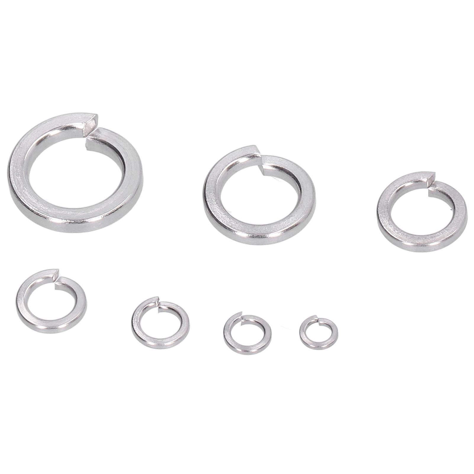 150 Stuks Veerringen Gespleten Sectie Assortiment Gereedschap A2 Roestvrij Staal Marine Kwaliteit