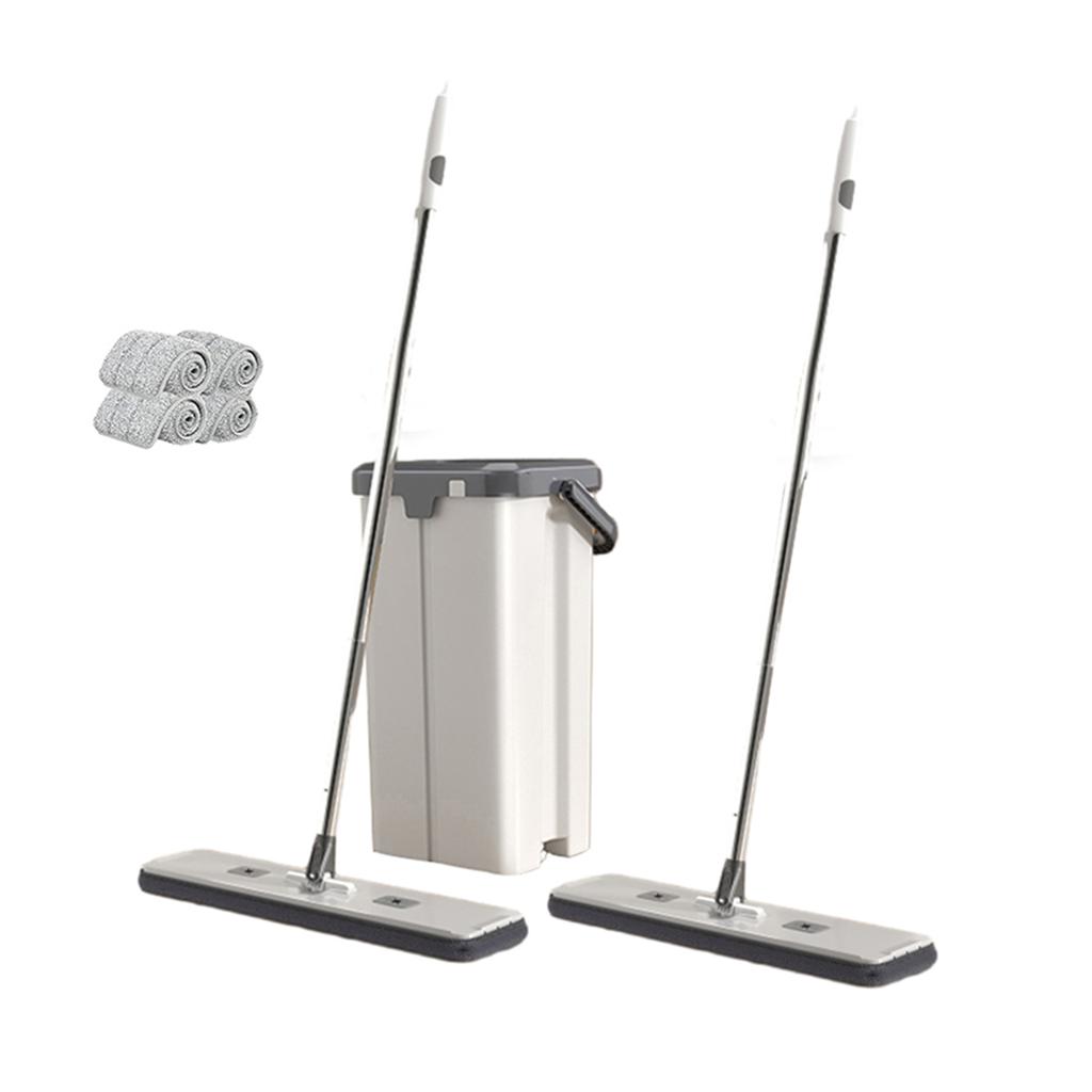 Household Large Flat Mop Floor With Bucket,360° Rotatable Cleaning Mop for Wash Floor,Home Labor-Saving Mopping Tool for Kitchen