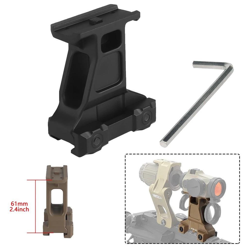 Tactical UNITY Riser Mount FAST FTC Magnifier Mount Optic Base For G33 G43 G45 2.26'' 2.91'' Optical Height Sight Scope Mounts