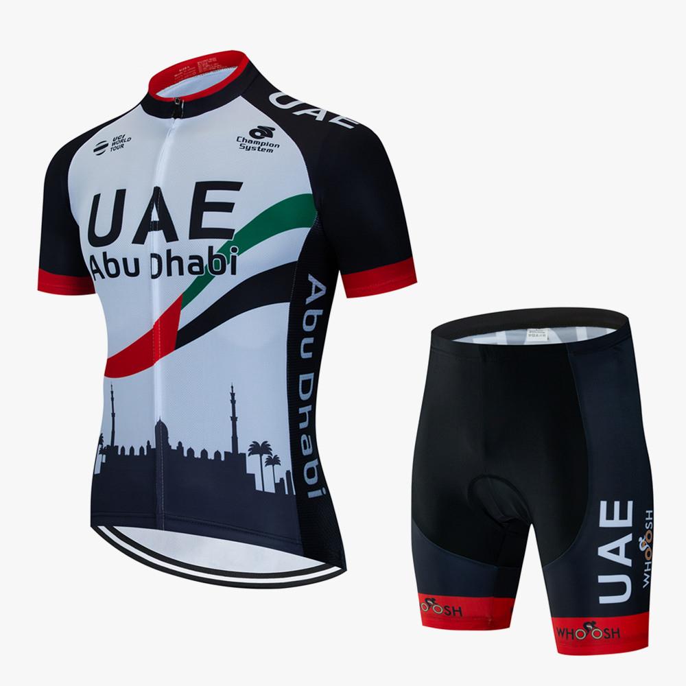 Förenade Arabemiraten Cykeltröja Set Cykeldräkt Mountainbikes Sommaroutfit Cykelkläder för Män Mtb Tröja Bib Shorts Cykelkläder Cykel