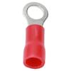 100PCS AWG 22‑16 Ring Insulated Electrical Wire Terminals Red Color RV1.25-4 Wire Crimp Connectors Copper Wire Connector