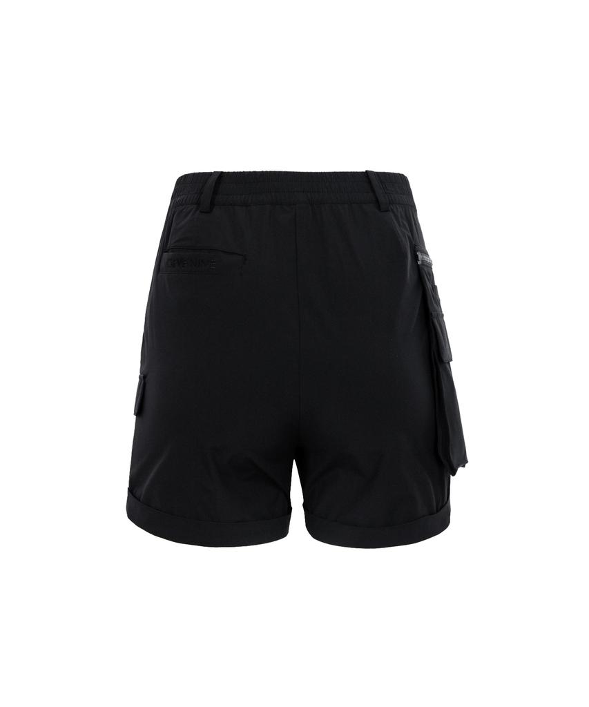 CREVE9 Multi-Pocket Point Anorak Shorts Bk