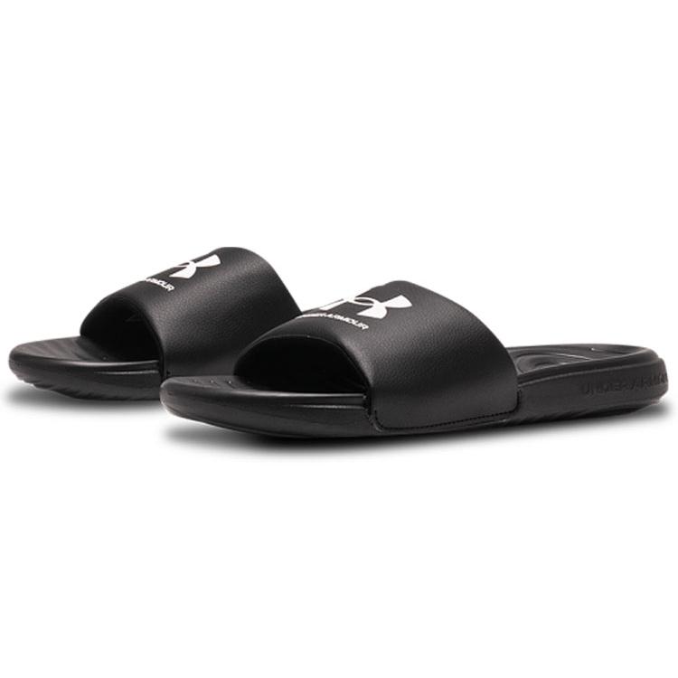 Under Armour Ansa Fixed Slide 'Black White' 3023761-004