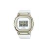 Fashion Trend Watch Timer Stopwatch Waterproof Quartz Movement Resin Strap Women Watches White GM-S5600G-7JF
