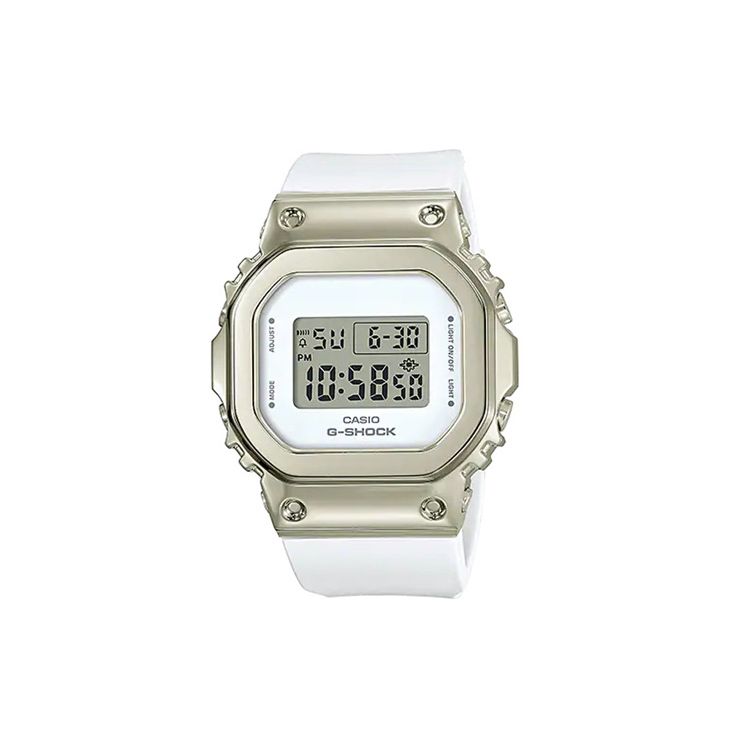 

Casio Fashion Trend Watch Timer Stopwatch Waterproof Quartz Movement Resin Strap Women watches White GM-S5600G-7JF White Strap