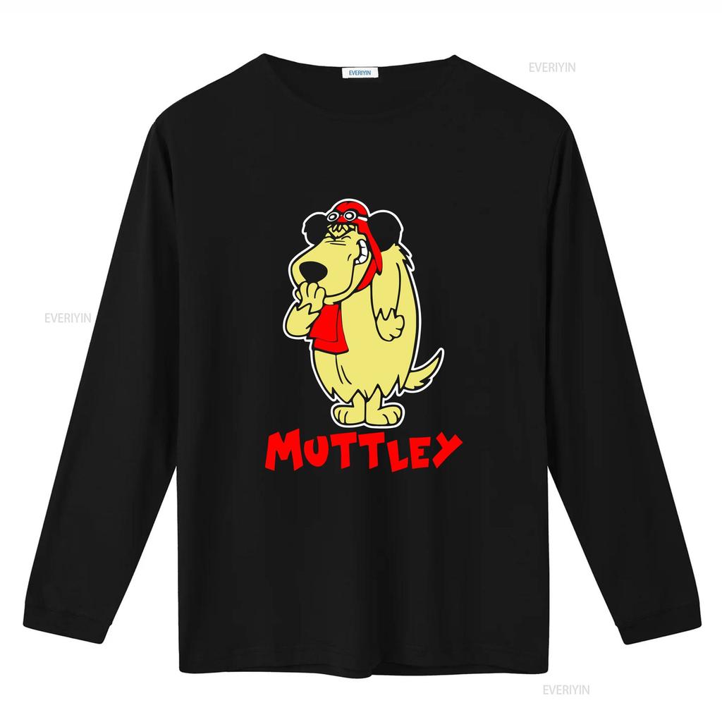 Muttley T-Shirt Vintage Gewaschen Atmungsaktiv Unisex Designer-Kleidung Bequem Streetwear Stilvoll Dehnbar Grafik Weich