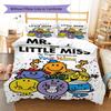 Herr. Herren Little Miss Individueller Namensmuster Bettwäsche, Steppbett Set Bettbezug Kissenbezug Zuhause Geburtstagsgeschenk(1 Bettbezug + 2 Kissenbezüge, ohne Füllung)