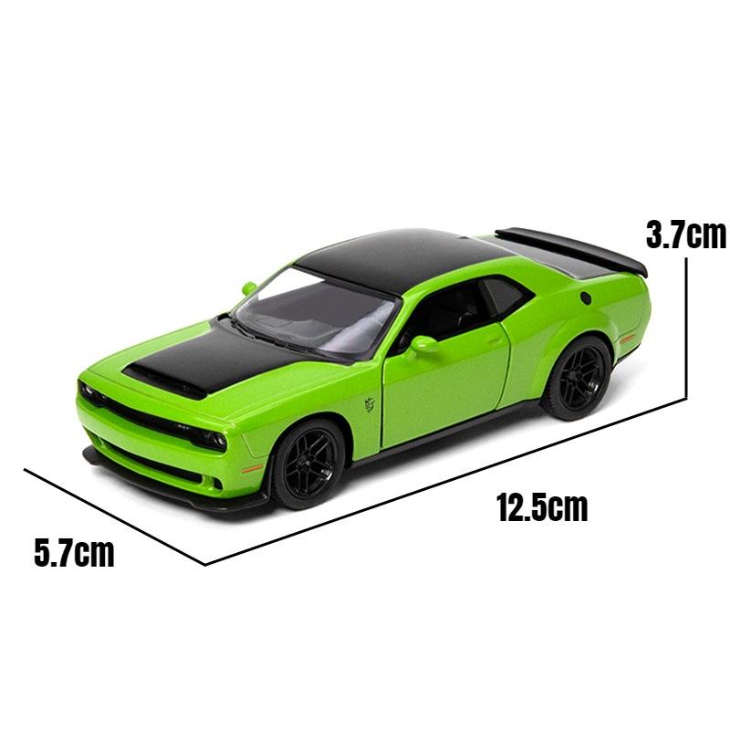 1/40 Dodge Challenger SRT Demon 170 Alloy Diecast Metal Scale Model Car Miniature Car Model Static Collection Kid Toy Car Vehicles