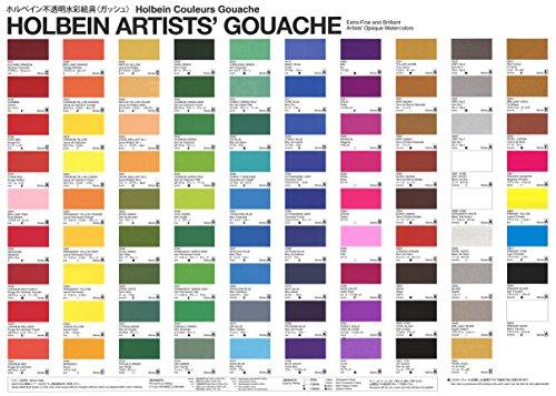 Holbein Opaque Watercolor Paints (Gouache) G715 15ml 24-Color Set 03715