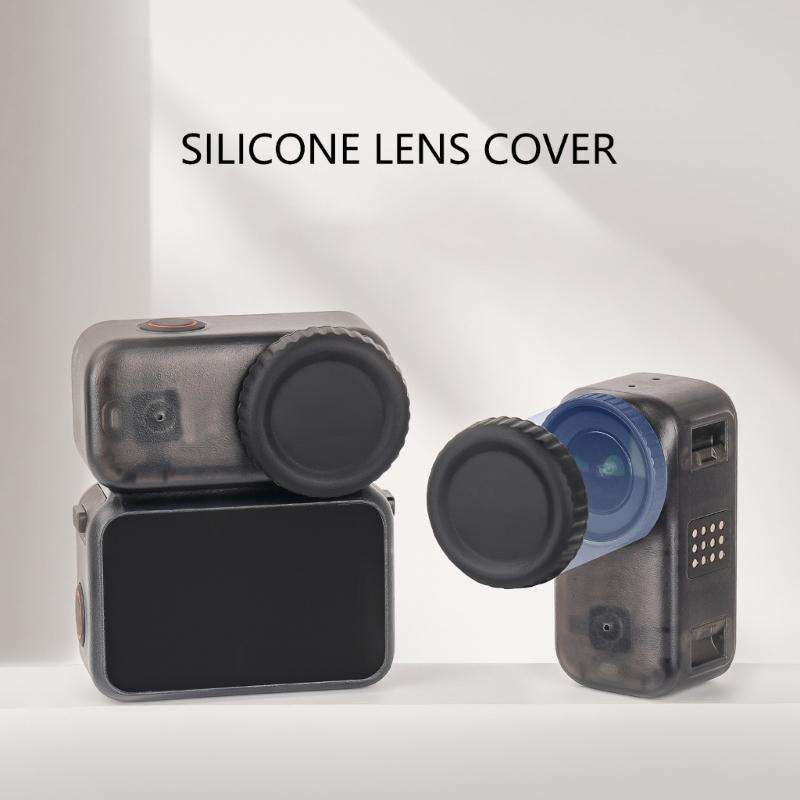 Objektivkappe Flexibler Stoßfester Objektivschutz Mit Anti-Rutsch-Griff Weiches Silikon Für Action-Kamera Schutzzubehör