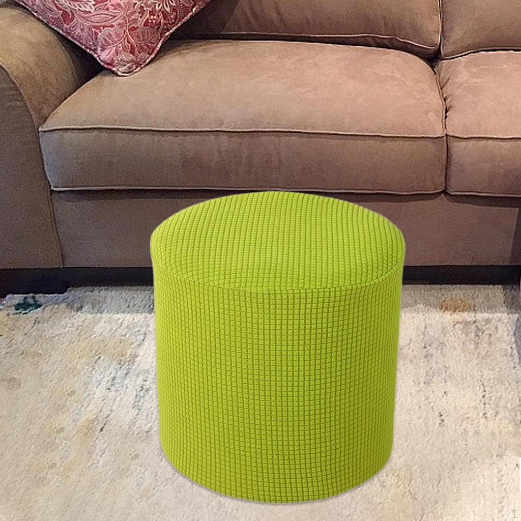 Ottoman Cover Foot Stool Stretch Decor Footstool Protector Slipcover