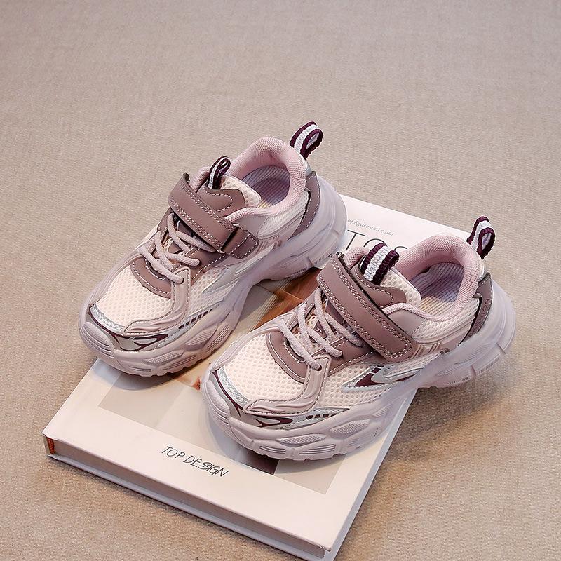 Kids Non Slip Soft Sole Sneakers Spring Autumn Boys Girls Casual Skate Shoes Big Children Breathable Running Trainers