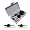 Hole Saw Kit Durable Carbon Steel Metal Circle Power Drill Hole Cutter for Wood PVC and Plastic