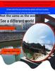 Miroir de circulation grand angle: Miroir Convexe Extérieur/Intérieur pour la Sécurité Routière et l'Antivol, Parfait pour les Coins de Garage