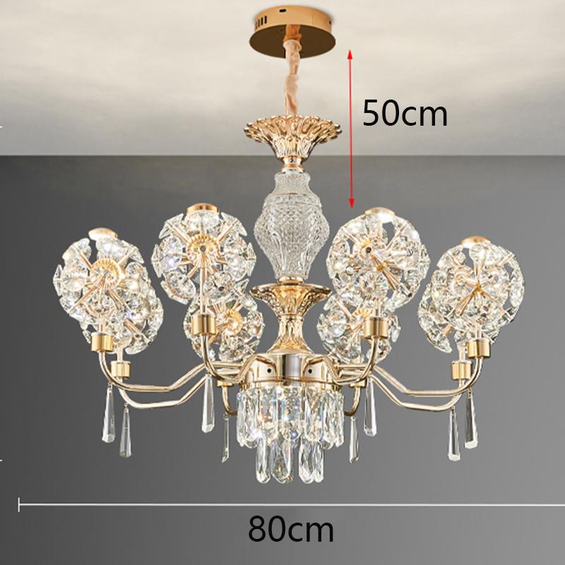 Home DecorationPendant Lights, Luxury Crystal Living Room Chandelier, Bedroom Pendant Lamp, Ceiling Light, Indoor Lighting