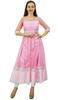 Bimba Women's Designer Net Anarkali Kurta Kurti Light Weight Ethnic Party Wear Dress| Baby Pink|