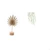 Nordic Abstract Metal Sculpture And Green Plant Vines Wall for Table Party Bedroom Restroom Sofa