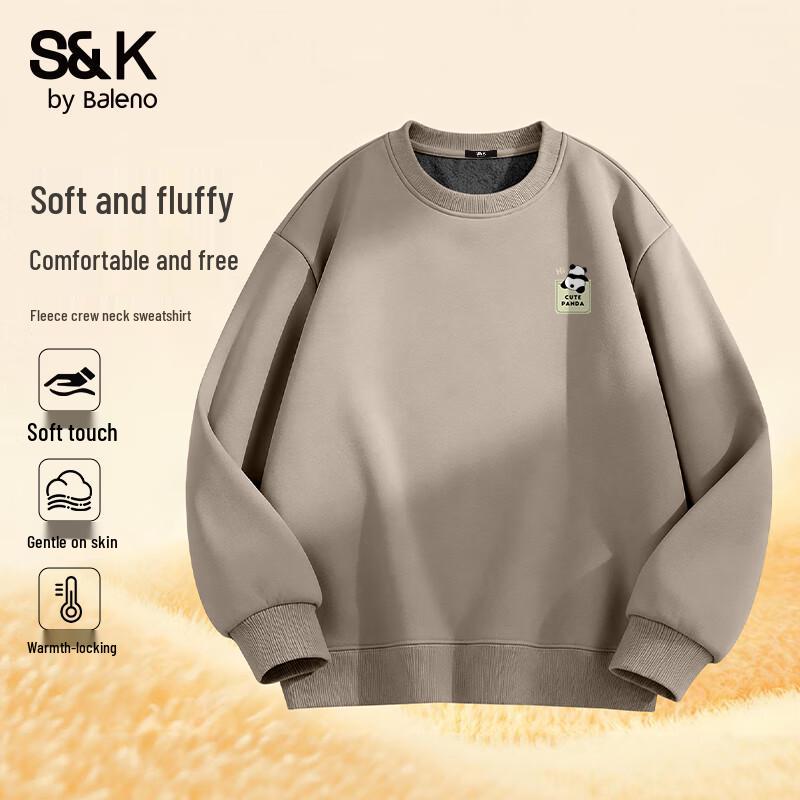 

Baleno Men s S&K Heavyweight Fleece Panda Print Sweatshirt 2XL