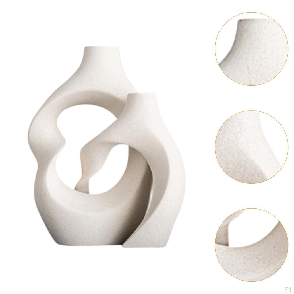 Ceramic Flower Vase Floral Arrangement Gift Desk Decorative Bouquet Planter Organizer for