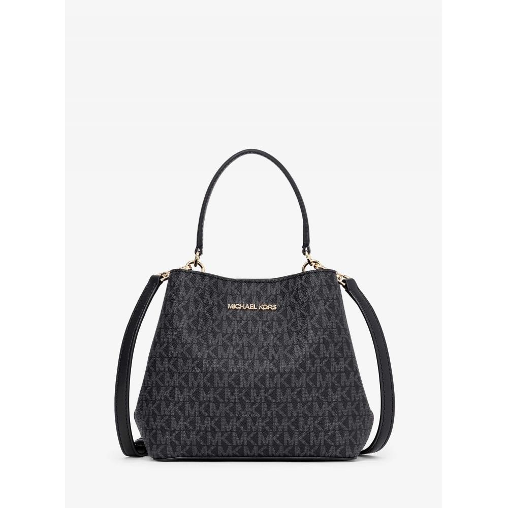 

Michael Kors Pratt Bucket Crossbody Small Mk Signature 35s4g3fm5b1 Black F