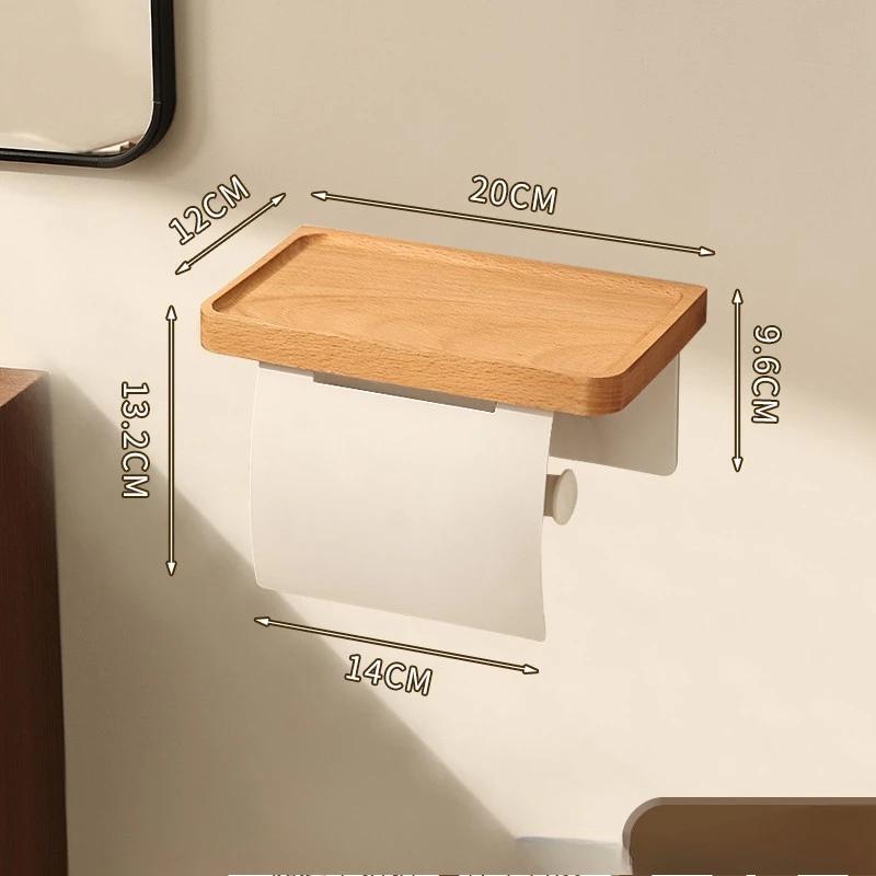 Walnut bathroom toilet paper box toilet bathroom sink paper towel box shelf hotel roll paper holder белый