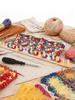 Wooden Loom Frame Adjustable Size Hand Knitting Kit Beginner-Friendly Yarn Craft for DIY Throw Blankets Chunky Knit Blanket Kit