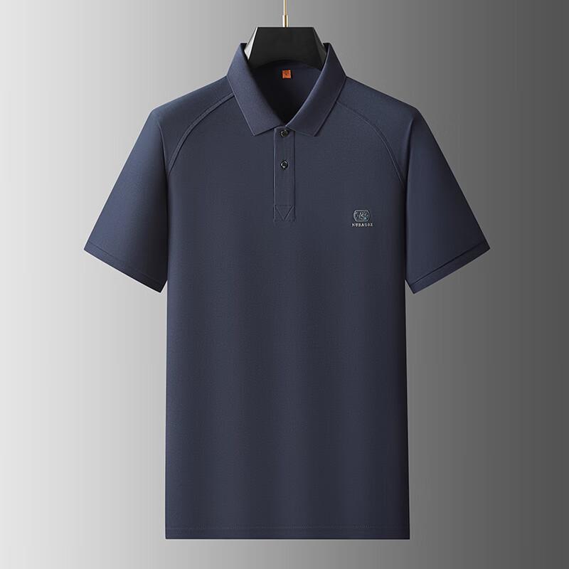 DIBENZE Men's Plus Size Short Sleeve Polo Shirt
