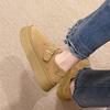 Retro soft-faced soft-soled single shoes 2025 autumn shoes fashionable versatile flat-soled women's shoes one-pedal Doudou shoes 9001