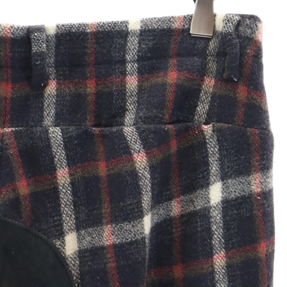 SUNSEA Made in Japan Wool Blend check Long pants 1 Black series Men's Used