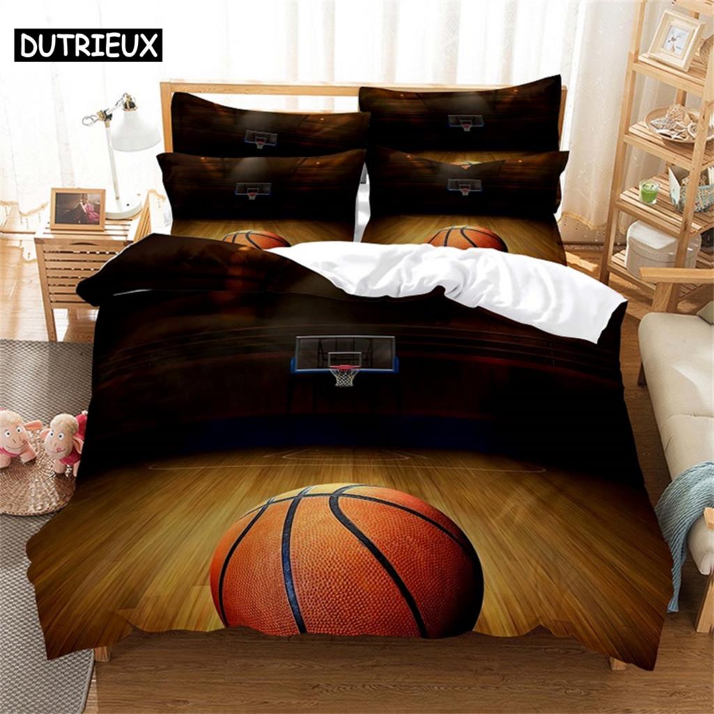 

Bsaketball Bedding Set Duvet Cover Set 3d Bedding Digital Printing Bed Linen Queen Size Bedding Set Fashion Design bed set EU single(135x200cm)&set