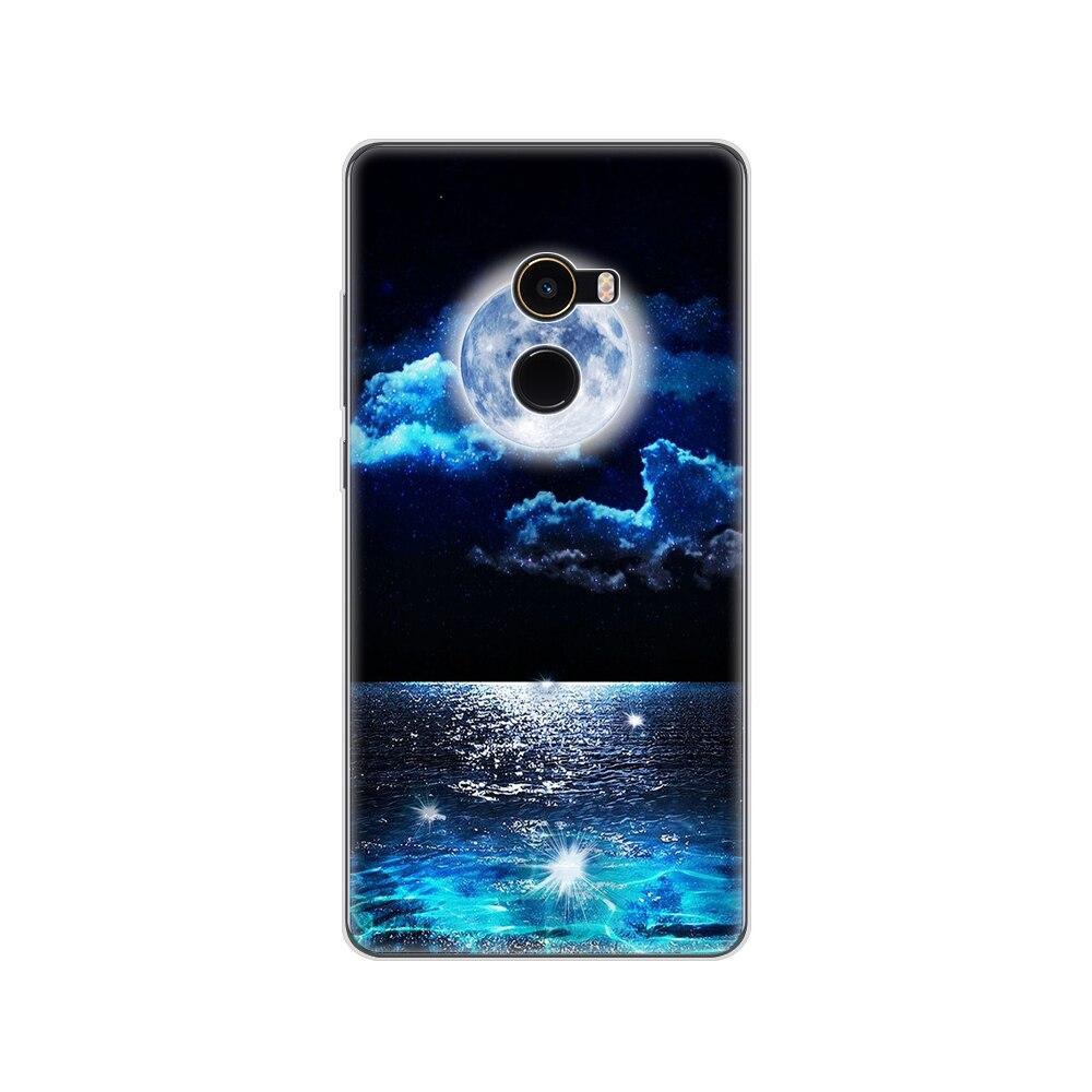 Soft Case for Xiaomi Mix 2 Silicon Case for Xiaomi Mi Mix 2 Mix2 Back Cover Protective Printing Transparent Coque
