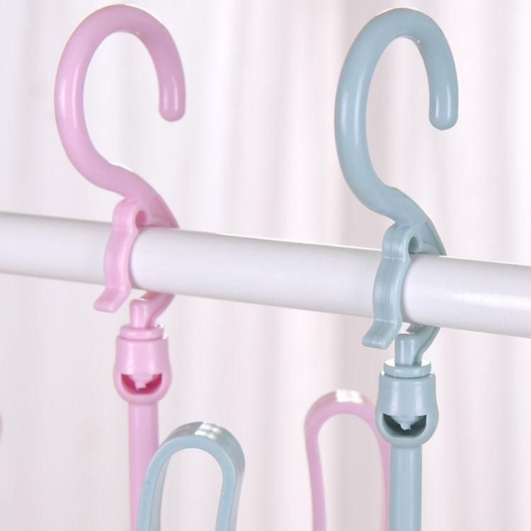 Shoe drying rack creative windproof double hook shoe drying balcony hanging shoes multi-functional hanger hook drying rack storage