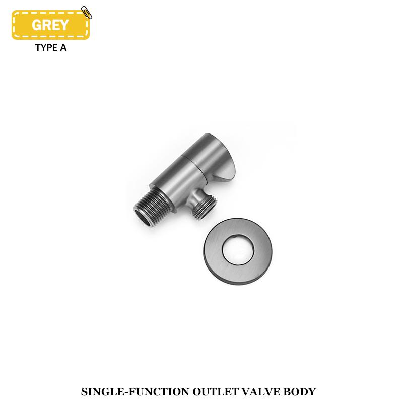 Brass Black Angle Valve Wall-Mounted Single And Double Outlet Valve External Thread G1/2 Stop Valve Bathroom Kitchen Accessories