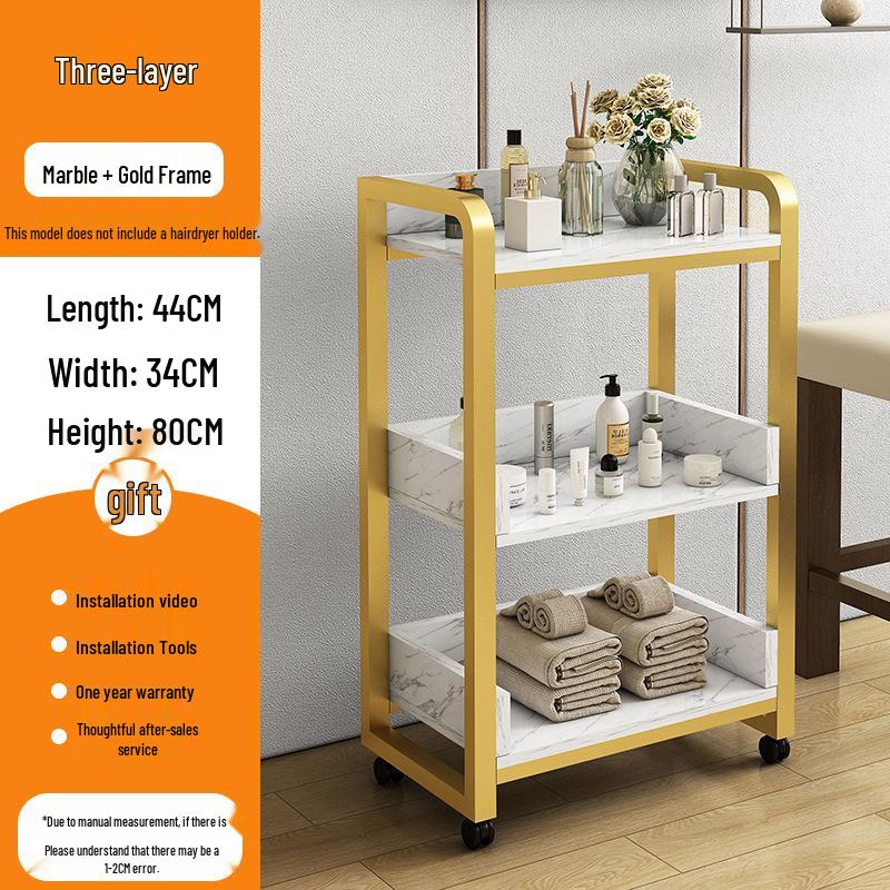 Salon Tool Cabinet with Universal Wheels: Perfect for Haircuts, Dyeing, and Perming