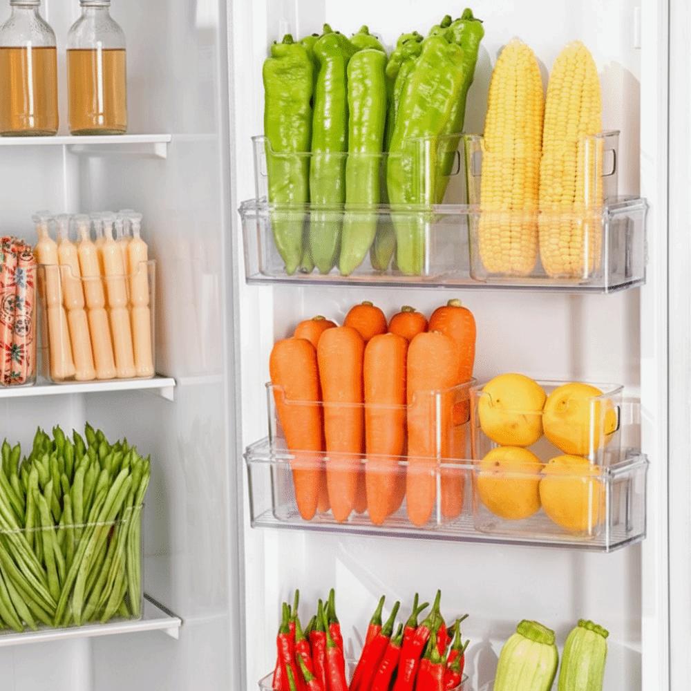 New Thicken Refrigerator Box Stackable Multifunctional Fridge Organizer Rack Large Capacity Space-saving Fridge Storage Bin