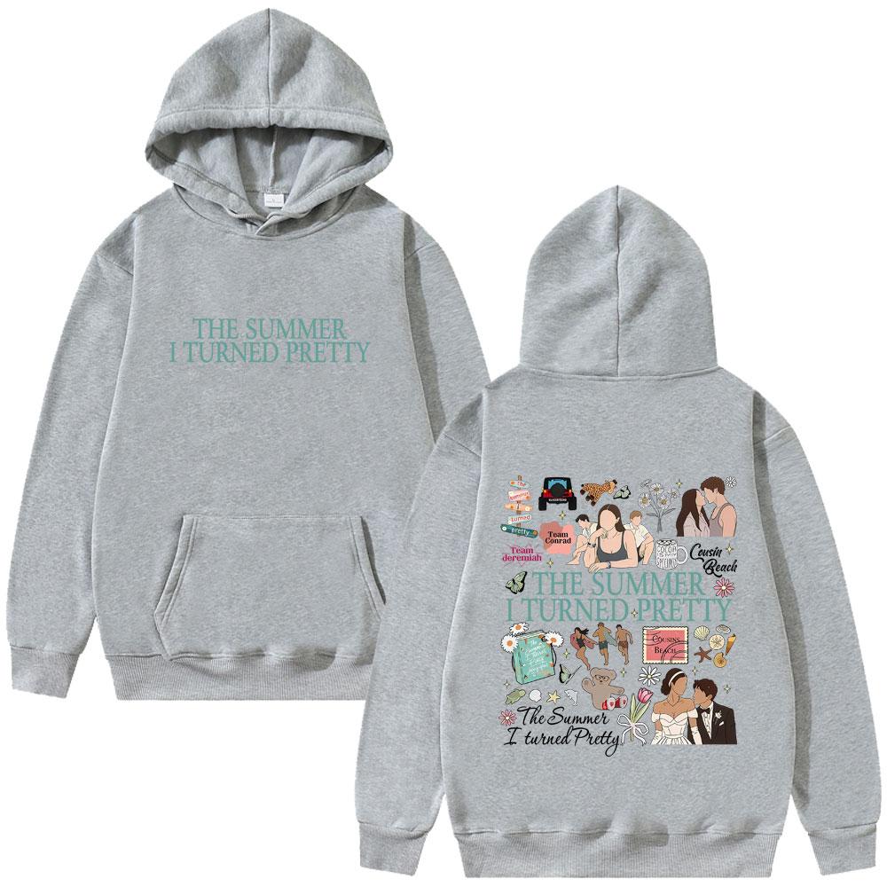 TV Play The Summer I Turned Pretty Double Sided Print Hoodie Men Women Casual Vintage Hooded Sweatshirt Men's Oversized Hoodies