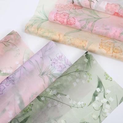 5Yards/roll Cotton Paper Art Paper Inner Lining Paper Printed Packaging Paper Milk Cotton Non-Woven Flower Bouquet
