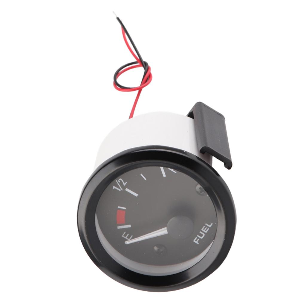 52mm Universal Car Fuel Level Gauge LED Digital E‑1 2‑F Range Meter with Fuel Sensor