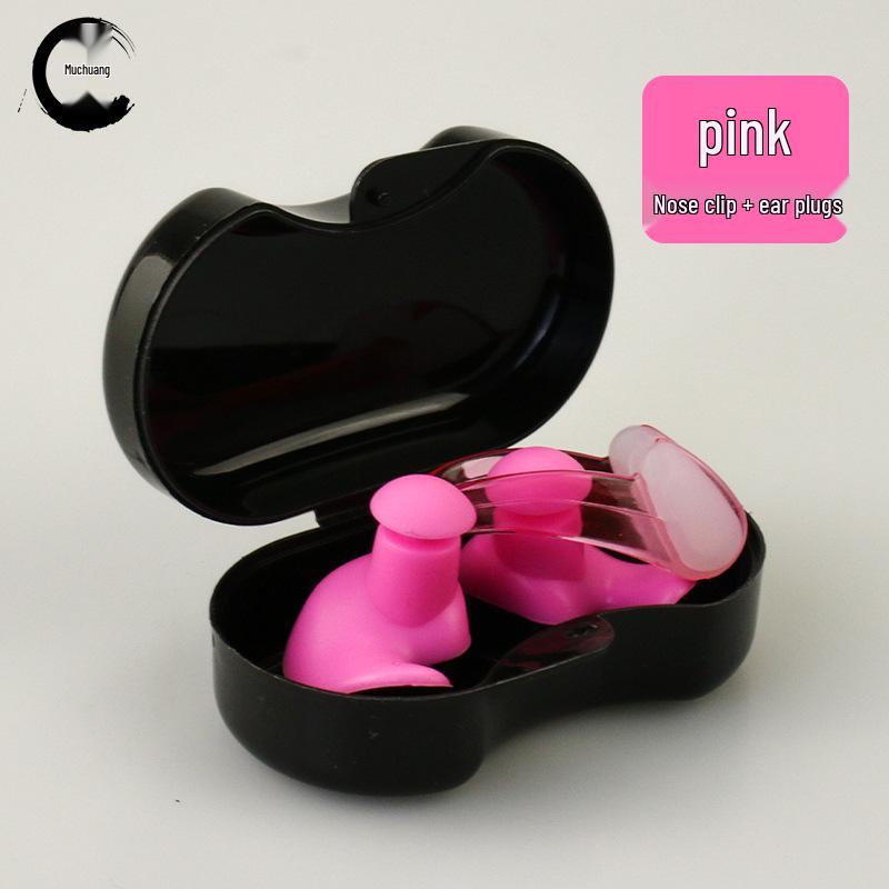 Silicone Waterproof Swimming and Diving Earplugs with Box - Adult Spiral Design