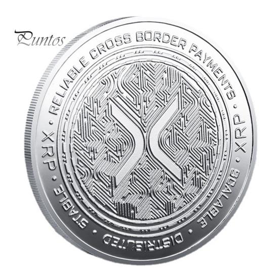 

Памятная монета XRP Coin Символ финансовых инноваций Монета XRP Ethereum, выделяющая ведущие цифровые монеты Подарок для энтузиастов Образовательный 1pc серебряный