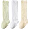 [Buffydeer] Baby High Socks, Summer Mosquito Repellent Socks, Baby Mesh Knee High Socks, 3 Pair Set, Girls, Formal Socks, Breathable, Sunscreen,