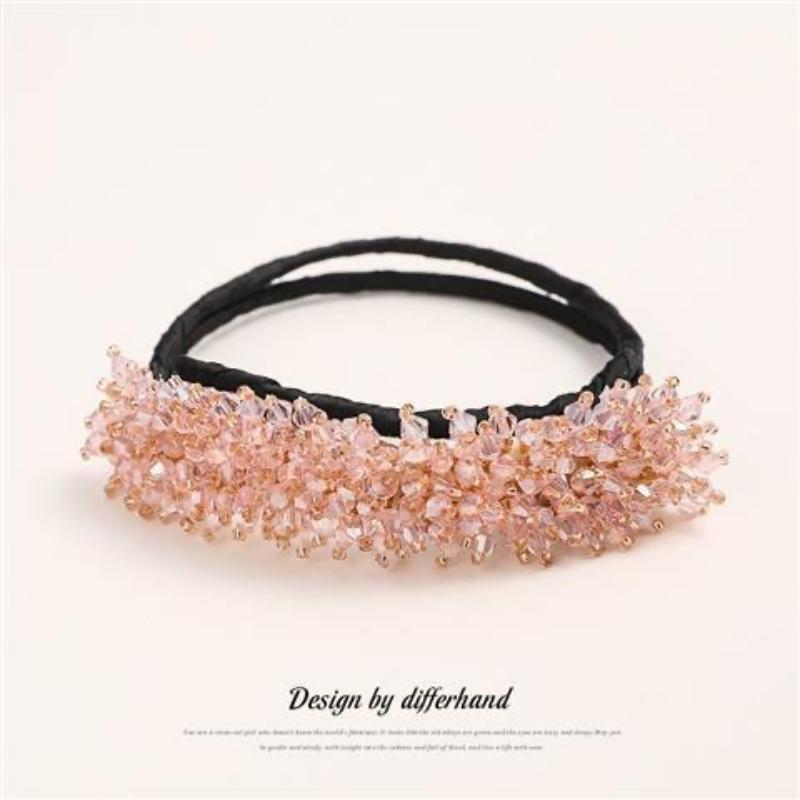 New Hair Coiler Female Flower Ball Head Lazy Hair Coil Artifact Net Celebrity Pearl Korean Headdress Hair Accessories