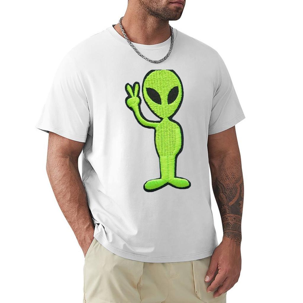 Alien Meme Alien Anime Alien Unisexga Alien Cartoon Tshirt Plus Size Short Sleeve Tshirt