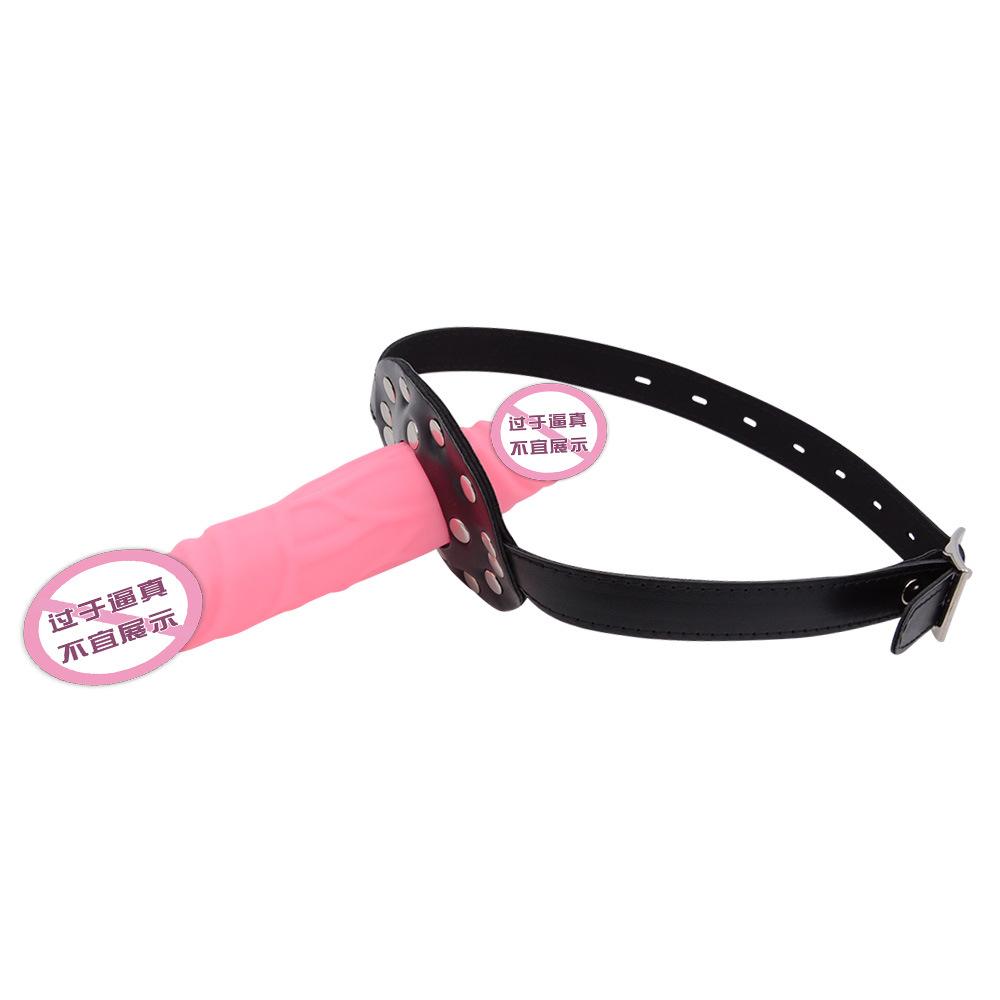 SM Double-Headed Silicone Dildos Ball Gag Deep Throat Penis Mouth Ball Couple Sexy Sex Product Gay Female Slave Training