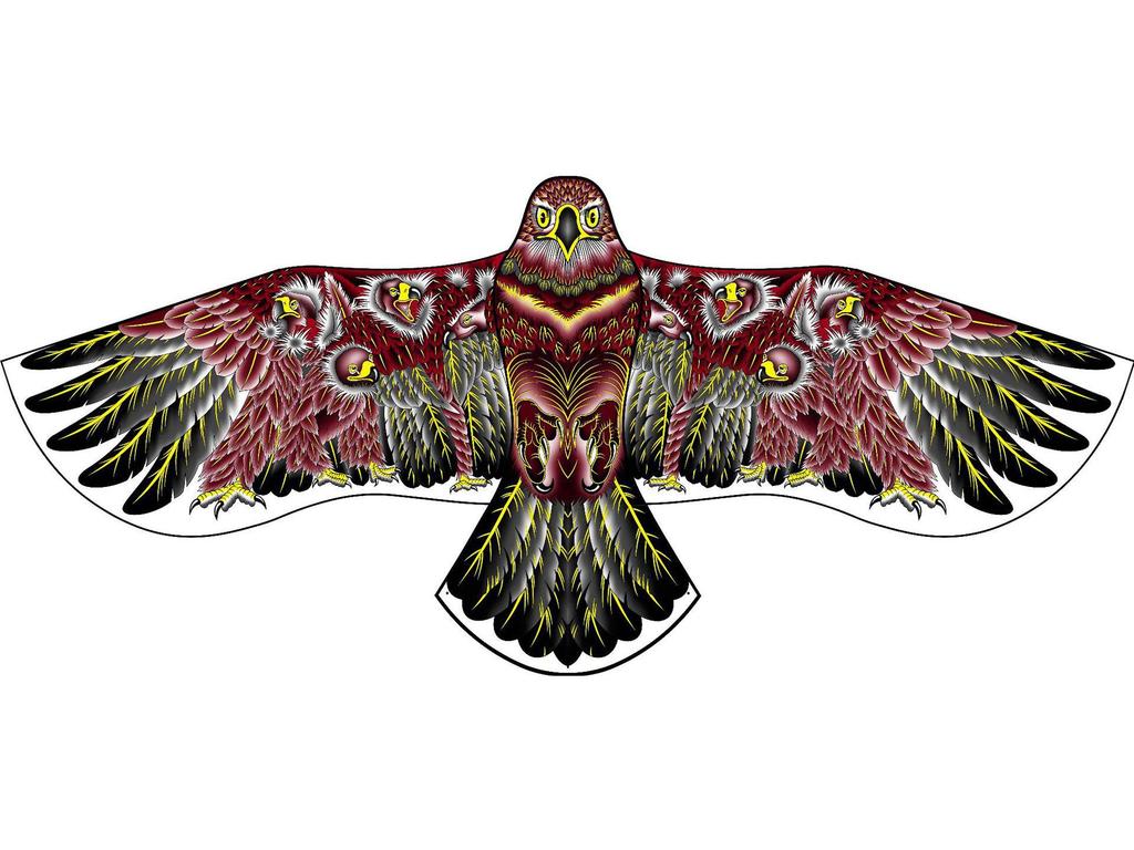 Handgefertigter Weifang Adler-Drachen: Groß, Leicht zu Fliegen, Hochwertig, Bei Leichtem Wind Fliegbar, Outdoor Volksdesign.