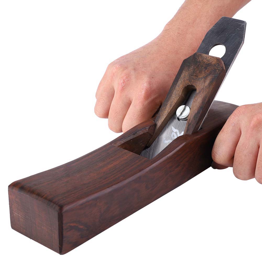 Woodworking Hand Planer,   Steel Planer Tool with Push Handle and Brass Mouth for Wood Carpenter