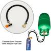 Gas Refill Pipe Tube Convenient Universal Rubber Camping Stove Propane Adapter Accessories