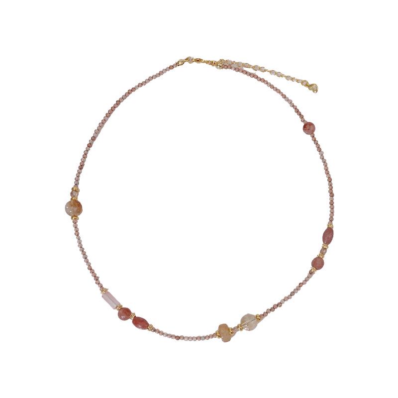 Women's Light Luxury Czech Crystal Necklace - Niche Layered Clavicle Chain, High-End Exquisite Sweater Accessory